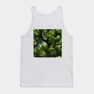 Green Leaves Pattern 19 Tank Top